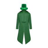 Herren Steampunk Retro St. Patrick's Day Cosplay Kostüm Outfits Halloween Karneval Anzug